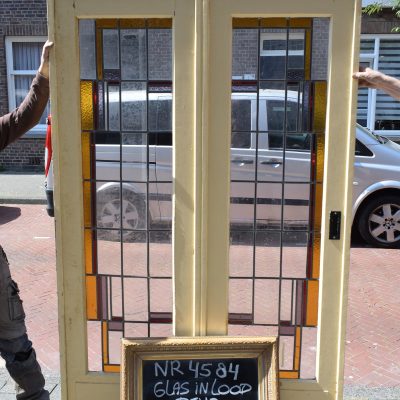 Buntglastür 134,5 x 212,5cm - NR 4584