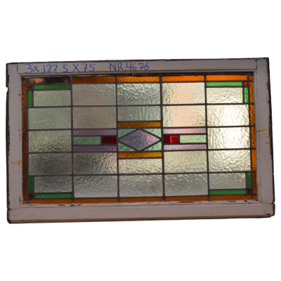 Glas in lood ramen 1 stuks 122.5 x 75 Nr. 4676