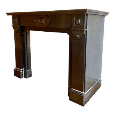 Antiker schwarzer Marmorkamin Nr. 4792