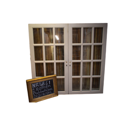 Doppelt verglaste Tür mit 2 Fenstern 90x179 cm - Nr. 4861