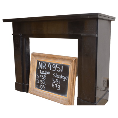 Art Nouveau Schwarzer Marmorkamin 138x103cm NR. 4951