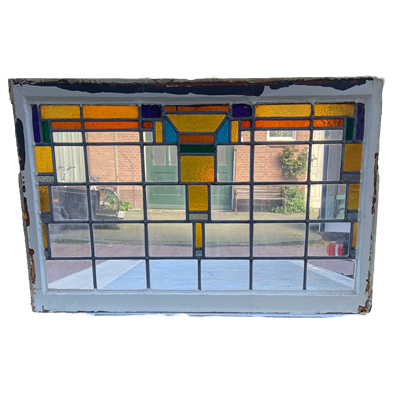 Verzierte Glasmalerei 110x71 cm - Nr. 4962