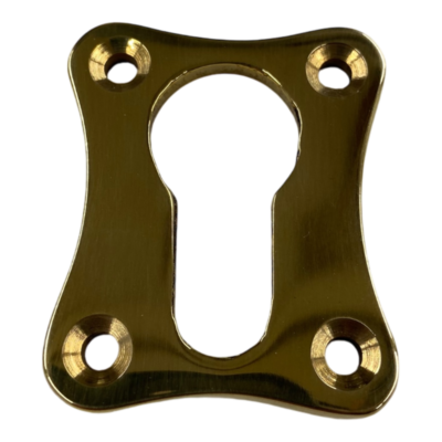 Zylinderrosette massiv Messing unlackiert