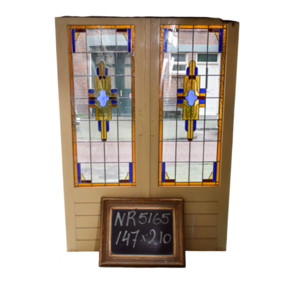 Buntglastüren Nr. 5165 147 cm x 210 cm