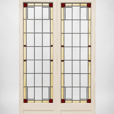 Antieke glas in lood deuren | Set van twee | Artikelnummer 5401