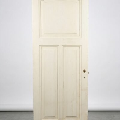 7 Antieke Drievlaks Paneeldeur met Dubbel Onderpaneel | 85 x 230 Nr 4967