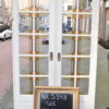 Schiebetüren aus Buntglas